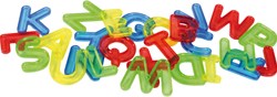 Eduplay transparante letters educatief speelgoed 26 stuks multicolor