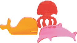 Eduplay acryl speelgoed zeedieren set - kleurrijke onderwaterdieren