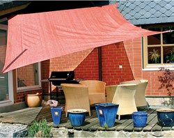 Eduplay zonnedoek schaduwdoek 3.5x4.5m roest rood buiten