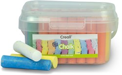 Creall stoepkrijt set - 50 stuks kleurrijk buitenspeelgoed