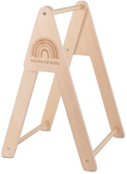 Miniland kledingrek houten speelgoed voor poppenkleding