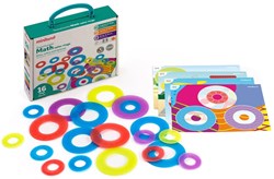 Miniland educatief speelgoed Lightpad - Math Color Rings - kleurrijke ringen