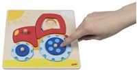 Goki houten steekpuzzel - traktor educatief speelgoed-3