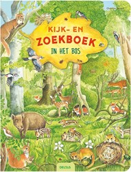 Deltas kijk- en zoekboek bos - interactief prentenboek natuur