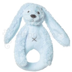 Happy Horse rammelaar blauw Konijn Richie - pluche baby speelgoed