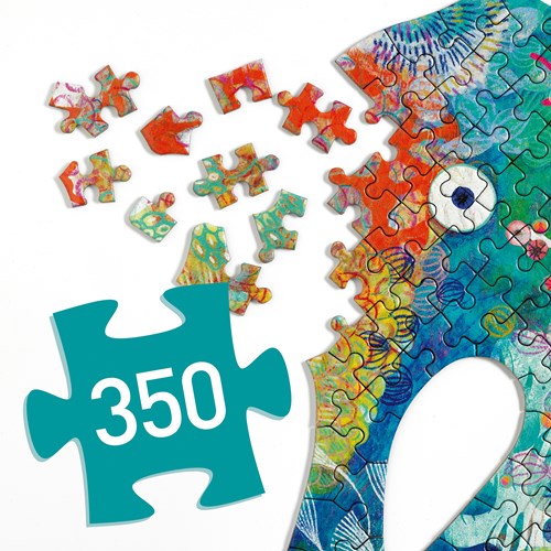 Djeco puzzel zeepaardje - FSC MIX - 350 stukjes - kinderpuzzel-2