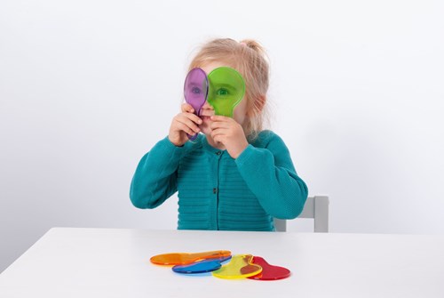 TickiT kleur paddles transparant speelgoed set van 6 kunststof-3